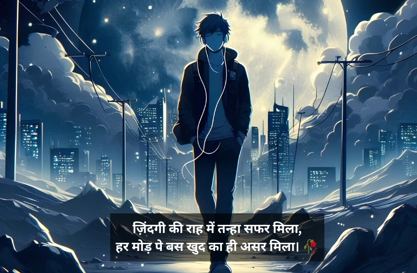 Akelapan Shayari On Life