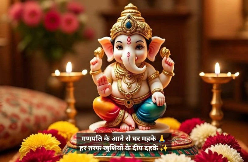 Ganpati Bappa Shayari (2 Line)