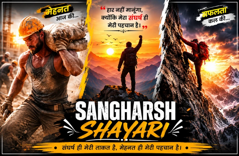 Sangharsh Shayari: ज़िंदगी की हर जंग में हौसला देने वाली बेहतरीन शायरी Sangharsh Shayari