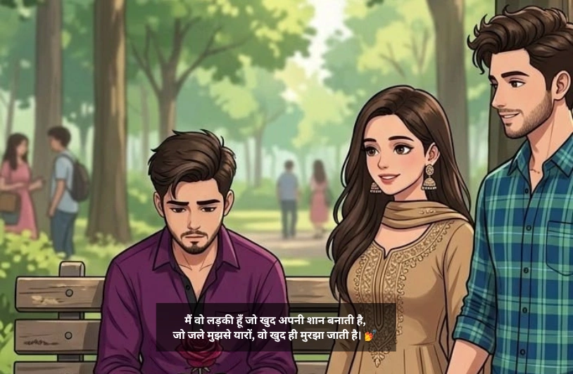 Line जलाने Attitude शायरी Girl