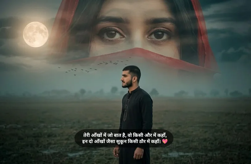 2 Line Aankho Par Shayari
