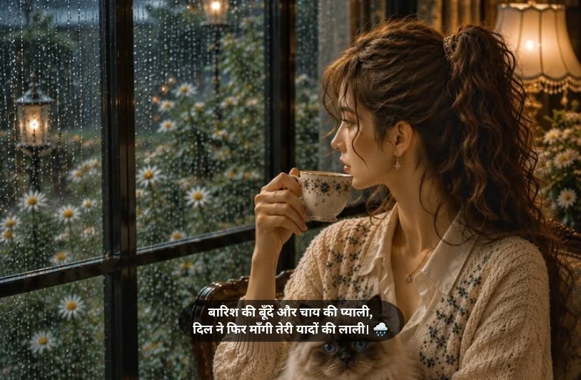 Barish Me Chai Shayari
