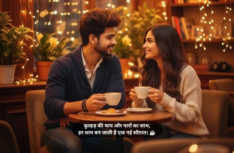 कुल्हड़ दोस्ती चाय पर शायरी